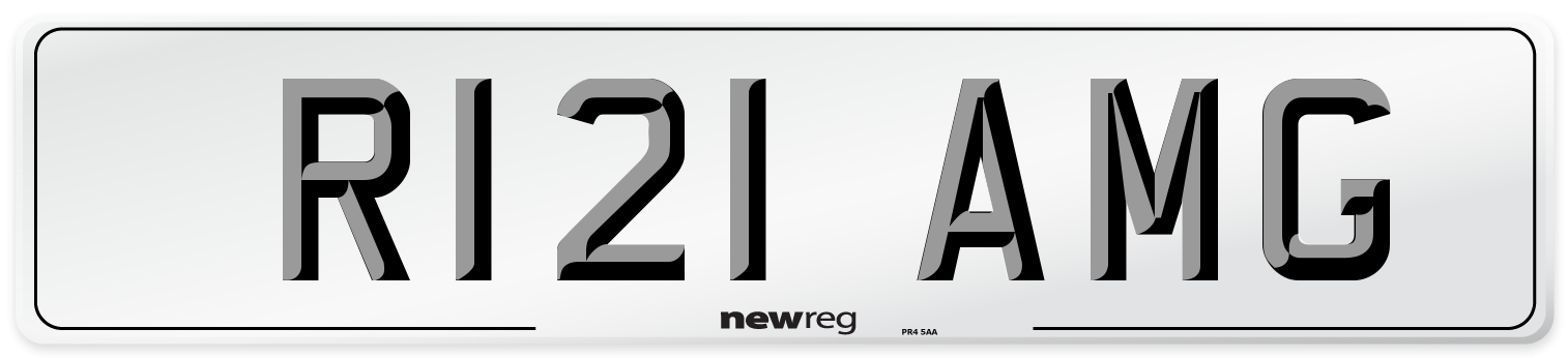 R121 AMG Number Plate from New Reg